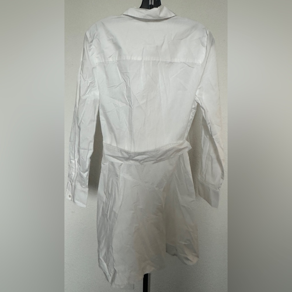 Derek Lam 10 Crosby | Flora Asymmetric Shirt Dress - Picture 3 of 16